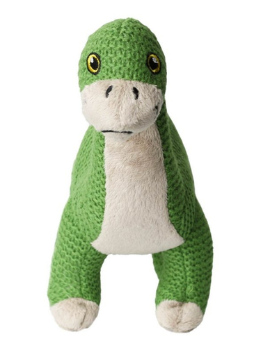 Get ready to roar with Dino the Dinosaur from Wilberry's prehistoric Eco Cuddlies collection. This friendly dino friend isn't just soft and cuddly; he's also made entirely from recycled materials, making him a friend to your child and the planet. With his scaly texture and sweet, friendly face, he's ready for dino-mite adventures and cosy snuggles. A wonderful, sustainable gift for any young dino enthusiast.